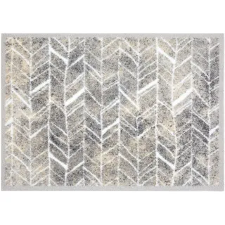 ASTRA Fußmatte "Miabella 736" rechteckig 7 mm Höhe Sauberlaufmatte, saugfähig, Schmutzfangmatte, waschbar, rutschfest, grau