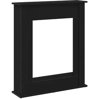 vidaXL Kaminumrandung Schwarz Eichen-Optik 75x20x87,5 cm Holzwerkstoff