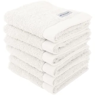 Tom Tailor Color Bath Gästehandtücher 30 x 50 cm crisp white 6 St.