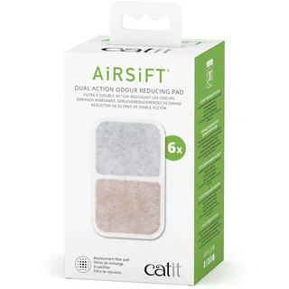 Catit AiRSiFT Dual Action Pad, 6er-Pack