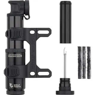 Wolf Tooth Encase Minipumpe 40cc mit Reifen Reparaturwerkzeug schwarz