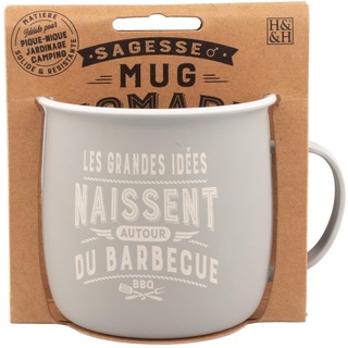 MUG NOMADE - Personalisierte Tee- und Kaffeetasse Grill – Geschenk für Damen und Herren