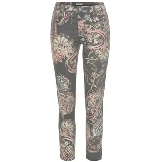 LASCANA 7/8-Jeggings Damen schwarz-bunt bedruckt Gr.38