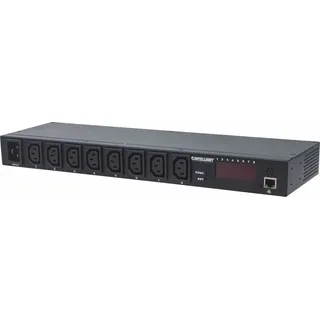 Intellinet Network Solutions 19 Zoll 8-fach IP-Steckdosenleiste / Smart PDU mit C13-Kaltgerätesteckdose
