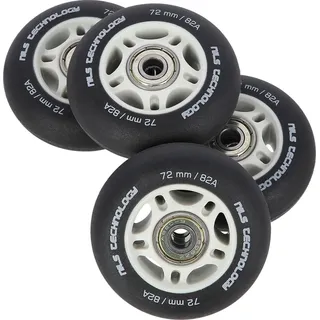 Pu 72x24 82a Schwarz Matt (4 St.) + Abec-9  (8 St.) Set Nils Extreme - Schwarz