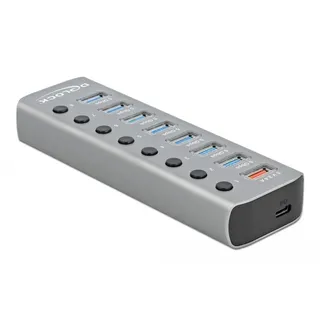 DeLock USB-Hub, 7x USB-A 3.0, USB-B 3.0 [Buchse] (63264)