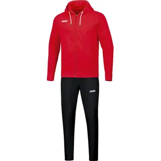 JAKO Herren Jogginganzug Base mit Kapuze, Rot, 4XL
