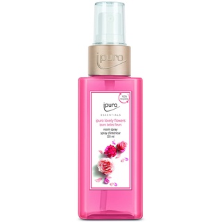 ipuro - erfrischendes ipuro lovely flowers Raumspray - dezentes Duftspray mit frischen & blumigen Noten - stilvolles Room Fragrance für ein puristisches Dufterlebnis in jedem Raum 120 ml