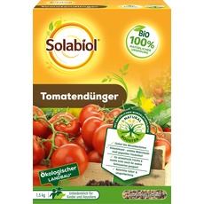 Bild Tomatendünger mit Wurzelstimulator und natürlicher Sofort- und Langzeitwirkung, 1,5 kg Packung, braun