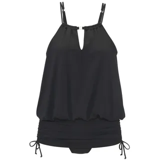 LASCANA LASCANA, Badekleid Mit verstellbarer Länge, schwarz,