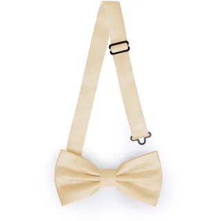 Ladeheid Elegante Herren Fliege - Hochwertig, Matt, Verstellbar, Perfekt für Hochzeit, Party, Büro. Ideal für Männer, Frauen, Teenager BMM (12cm x 6cm, Beige)