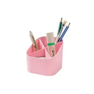 HAN Stiftehalter X-LOOP pastellrosa Kunststoff 4 Fächer 11,1 x 11,1 x 10,5 cm