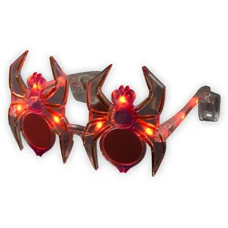 Classic Line 0579-078 - LED Halloween Leuchtbrille Spinne, klar