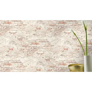 Rasch Textil Rasch Vinyltapete »Factory III« Steinoptik gemustert geprägt, grau