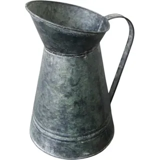 Deko-Gießkanne aus Zink im Vintage-Look, Höhe 24 cm, Ø 14 cm, nicht wasserdicht