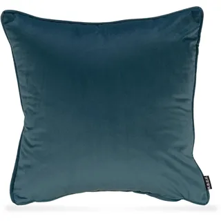 H.O.C.K. Nobile Samt Dekokissen 50 x 50 cm Blau