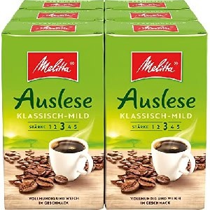 Melitta Auslese Klassisch-Mild gemahlener Filter-Kaffee um 21,48 € statt 31,48 €
