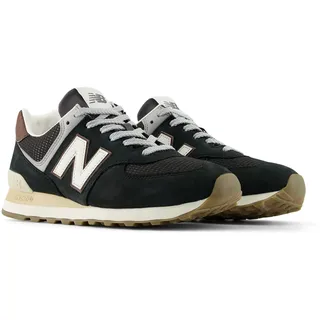 New Balance 574 Damen Weite M Black/Brown/Dark Silver Metallic 42