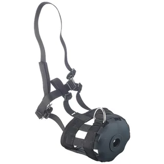 Kerbl 321625 Maulkorb/Fressbremse Nylon, schwarz, Pony