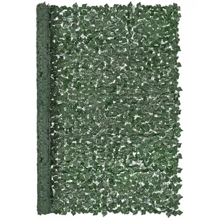 Vevor Sichtschutzzaun, 2440 x 1830 mm, künstliche Pflanzenwand, Efeuzaun mit verstärkter Verbindung, künstliche Hecken mit Weinblättern als Dekoration für Garten, Hof, Balkon, Terrasse