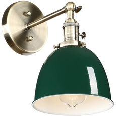 Yosoan Wandleuchte Antik Deko Design innen Wandbeleuchtung Vintage Industrie Loft-Wandlampen Wandbeleuchtung (Dunkelgrün)