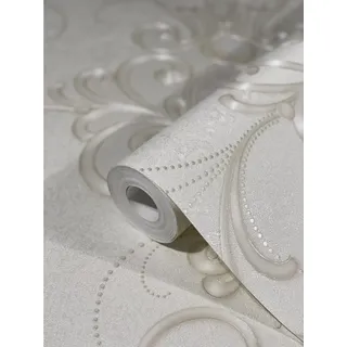 Glööckler Vliestapete Imperial Florale Ornamente Creme