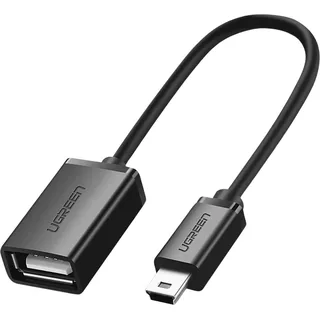 UGREEN OTG adapter US249 mini USB-B zu USB-A 10cm, Grau - Schwarz