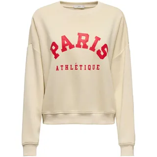 ONLY Damen Onlsweat Life L/S Crew O.Size State Noos Sweatshirt Mit Print (1er Pack)