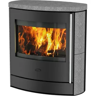 Fireplace Adamis Kaminofen Speckstein Schwarz 7 kW