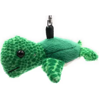 Onwomania Plüsch / Kuschel / Stoff Tier Schlüsselanhänger Schildkröte grün Meer 8 cm - Grün