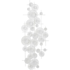 Jolipa Wanddekoration, Blumen, Metall, Weiß, Mehrfarbig, one Size