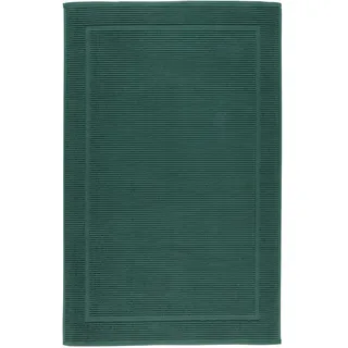 Bio:Vio Badematte , Dunkelgrün , Textil , Struktur , rechteckig , 60x100 cm , ISO 9001, Textiles Vertrauen - Oeko-Tex®, Gots, Bsci, Oeko-Tex® Standard 100 , schadstoffgeprüft , Heimtextilien, Badtextilien, Badematten