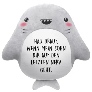 Craftique Lustige Geschenk für Schwiegertochter zum Weihnachten, Hai ZierKissen, Geschenke für Schwiegertochter, Geburtstagsgeschenk