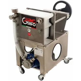 Grifo Professional FCP10-OLIO - Olivenölfilter - mit Platten und 10 Filterkartons - INOX Liverani Pumpe