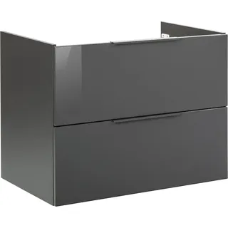 Fackelmann Waschbeckenunterschrank Luna Anthrazit 80 cm