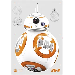 KOMAR »Star Wars BB-8 - Größe 100 x 70 cm« selbstklebend, Wandsticker, Kinderzimmer,