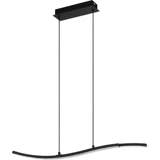 EGLO Lejias 1-flg. 110 cm geschwungen schwarz-transparent