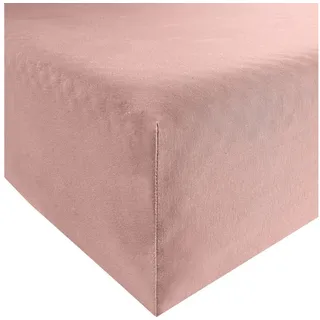 BASSETTI Spannbettlaken Baumwolle-Jersey-Elasthan 140 x 200 - 160 x 220 cm rosa
