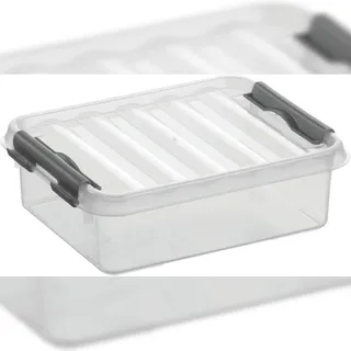 SUNWARE Q-Line Aufbewahrungsbox 20 x 15 x 6 cm 6-tlg. transparent