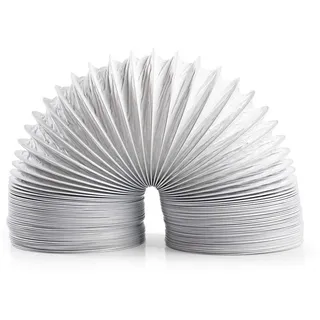 Nedis Abluftschlauch PVC - 100 mm - 6.00 m - Passend für: Air Ventilation / Tumble Dryers - Weiss