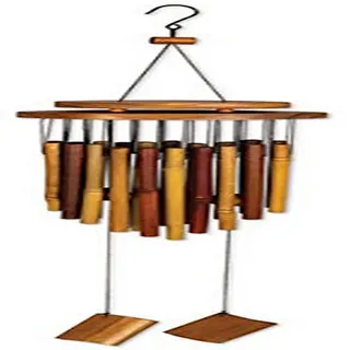 Sunset Vista Designs Windspiel, Bambus, 79 cm, Apricot