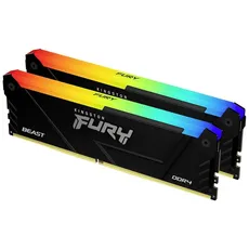 Bild FURY Beast RGB DIMM Kit 32GB, DDR4-3200, CL16-20-20 (KF432C16BB2AK2/32)