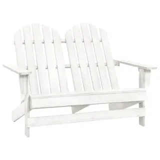 vidaXL Adirondack-Gartenbank 119,5 x 85,5 x 89,5 cm weiß