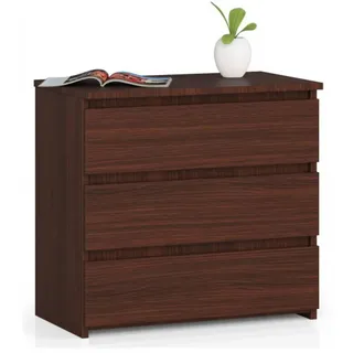 Akord Nachtschrank Wengefarben 60x35x57 cm , Holzwerkstoff , Nachbildung , Holz Optik , Rechteckig,Rechteckig , 60x57x35 cm , Schlafzimmer, Nachtkästchen