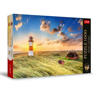 Trefl Premium Plus Quality - Puzzle Photo Odyssey: Leuchtturm in List, Deutschland - 1000 Elemente, Einzigartige Fotoserie, Ideale Anpassung der Teile, für Erwachsene und Kinder ab 12 Jahren
