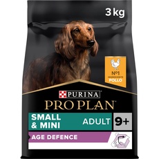 Purina Pro Plan Small Age+9 Hundefutter für kleine, Mini, Ältere, Senior mit Huhn, 4 x 3 kg Beutel