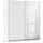 Schwebetürenschrank Subito 181 x 197 x 61 cm Weiß
