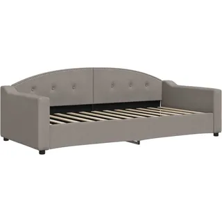 vidaXL Tagesbett Taupe 90x200 cm Stoff - Taupe