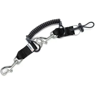 Divemarine Edelstahl Doppelhaken-& D-ring-verlängerung - Black - 76 mm