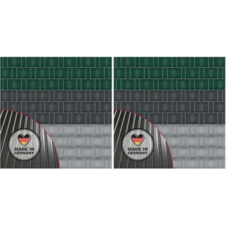 NOOR Sichtschutzstreifen PP PRO EXTRASTARK für Doppelstabmattenzaun - Zaunsichtschutz anthrazit 0,19x2,55 m - Stärke 1,5 mm gerillt - blickdichter Wind- & Sichtschutz - Zaunblenden Made in Germany